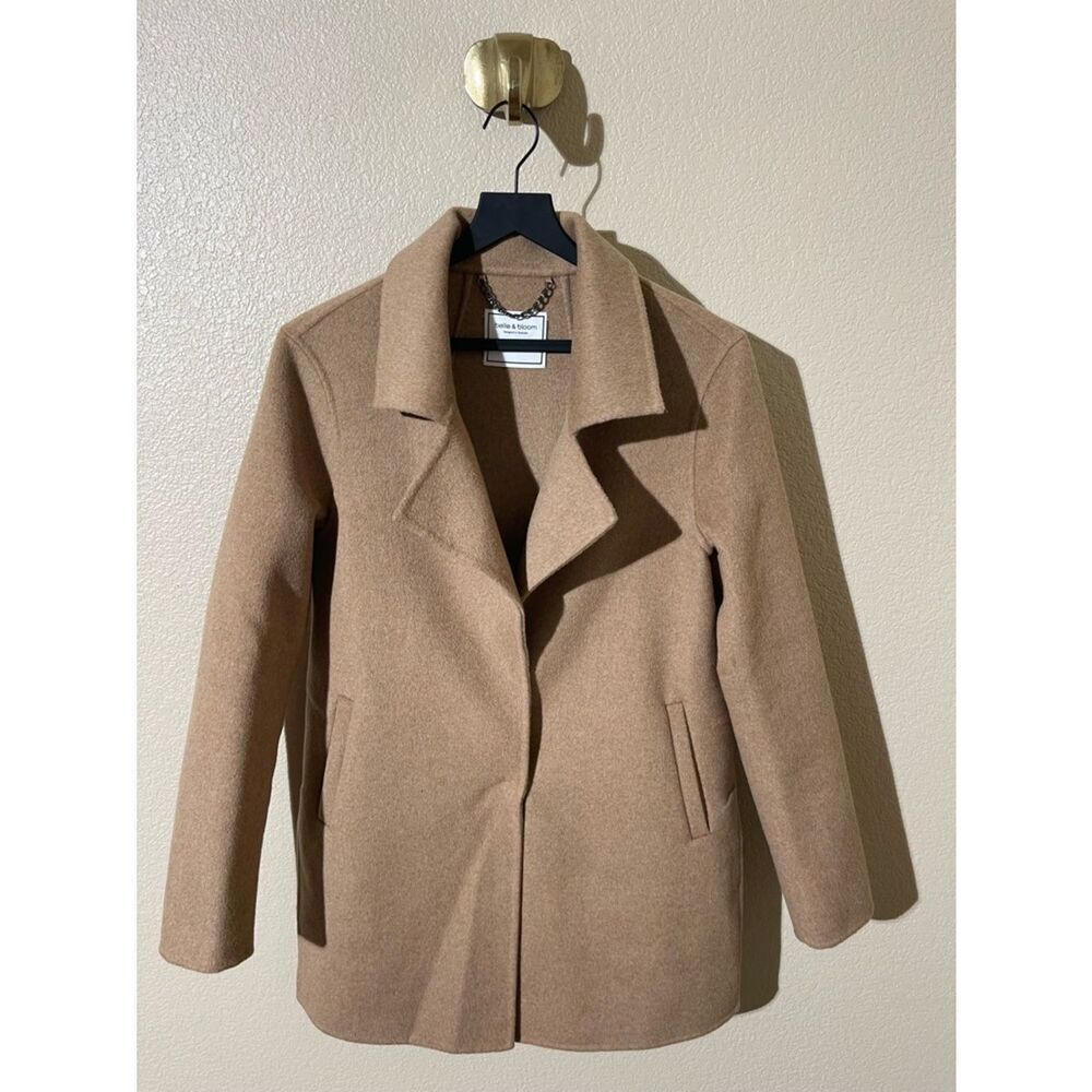 Belle & Bloom Women's Tan Wool Blend Peacoat